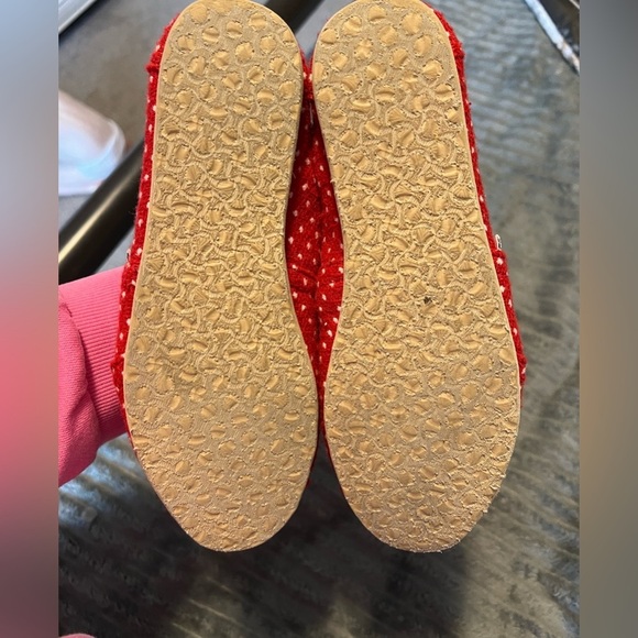TOMS Loafer Shoes Red White Polka Dot Slip on Loafer Flats Size 5.5 - Picture 6 of 6